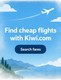 Ad for Kiwi airfare