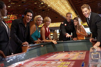 Picture of people gambling